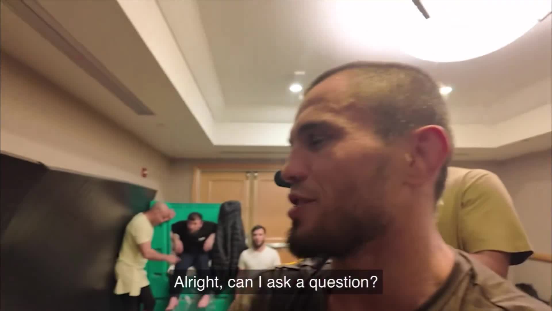 Khabib and Islam had an argument before Jack Della Maddalena fight.