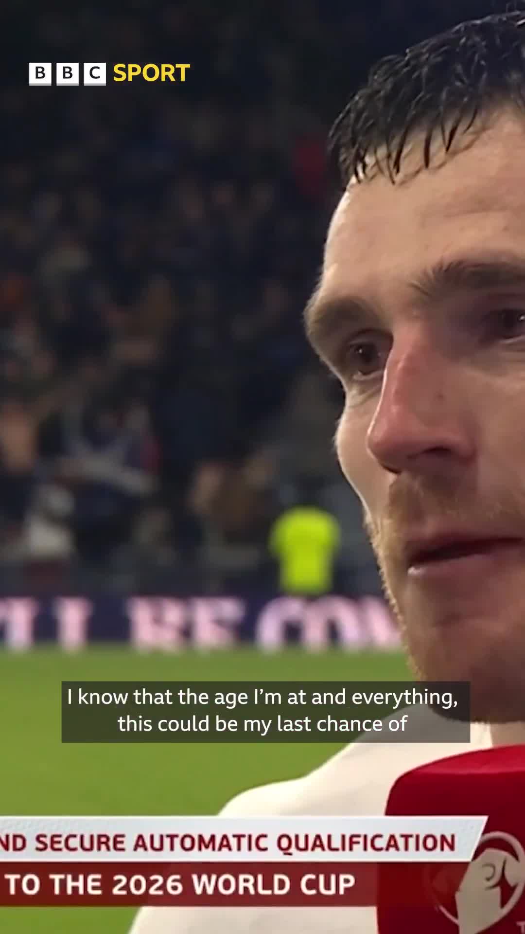 After Scotland’s 4–2 win over Denmark, Andy Robertson reflects on friend Diogo Jota missing the World Cup
