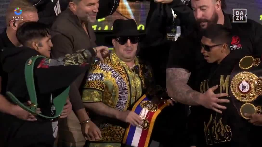 Face-off ahead of the title fight between Jesse Rodriguez and Fernando Martinez