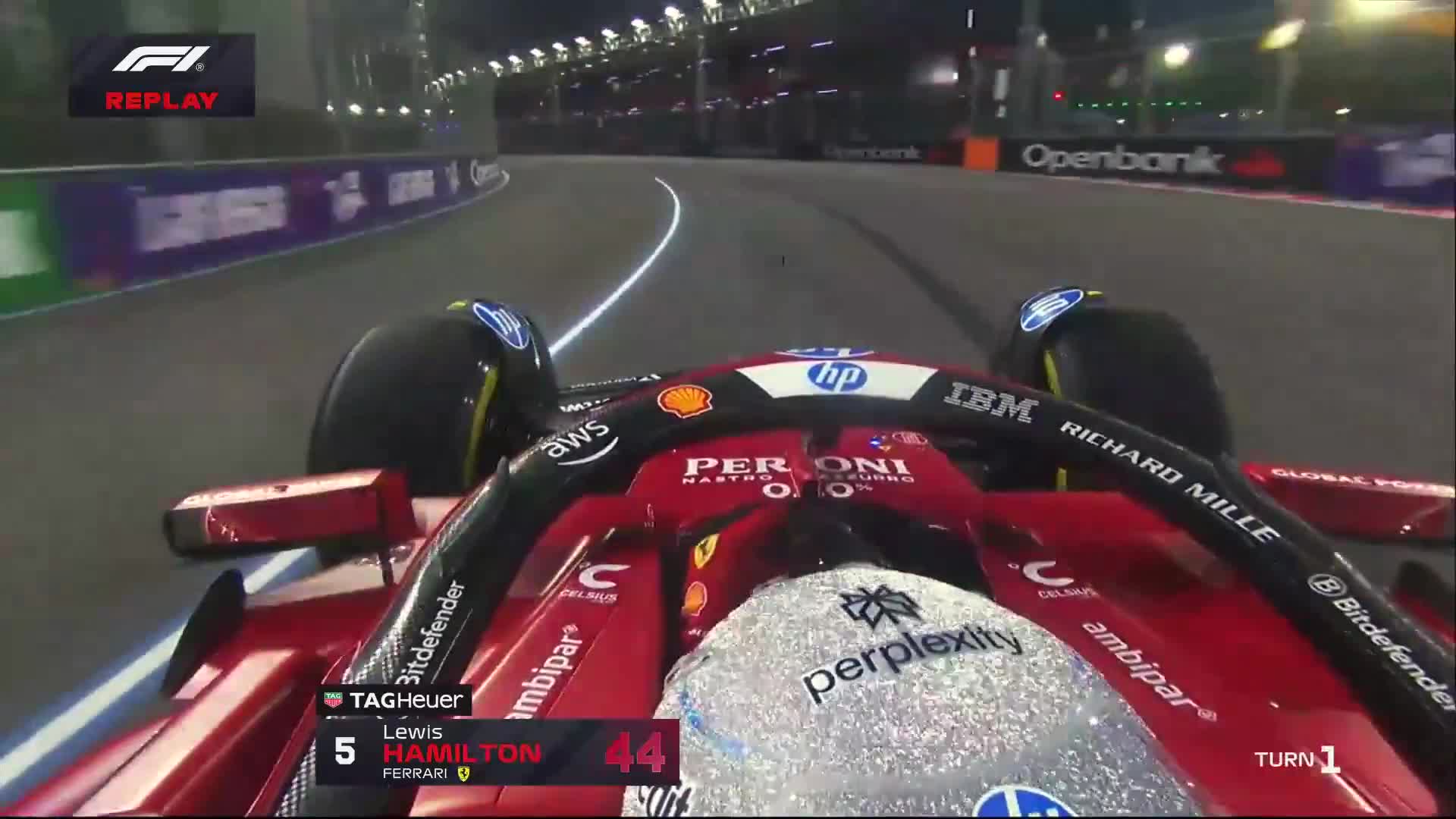 Lewis Hamilton is putting on a good show straight away in FP1