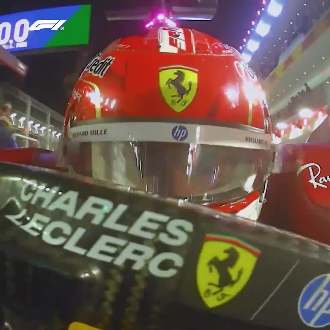 A suspected gearbox problem forced Charles Leclerc to stop on track in FP2