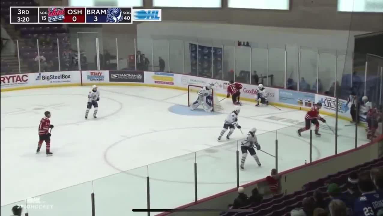 OHL suspends Luke Dragusica for rest of 2025-26 regular season + playoffs for slashing Oshawa’s Brady Blaseg in the head.