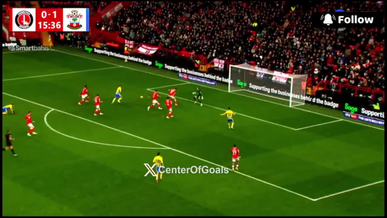 Charlton Athletic 0-2 Southampton