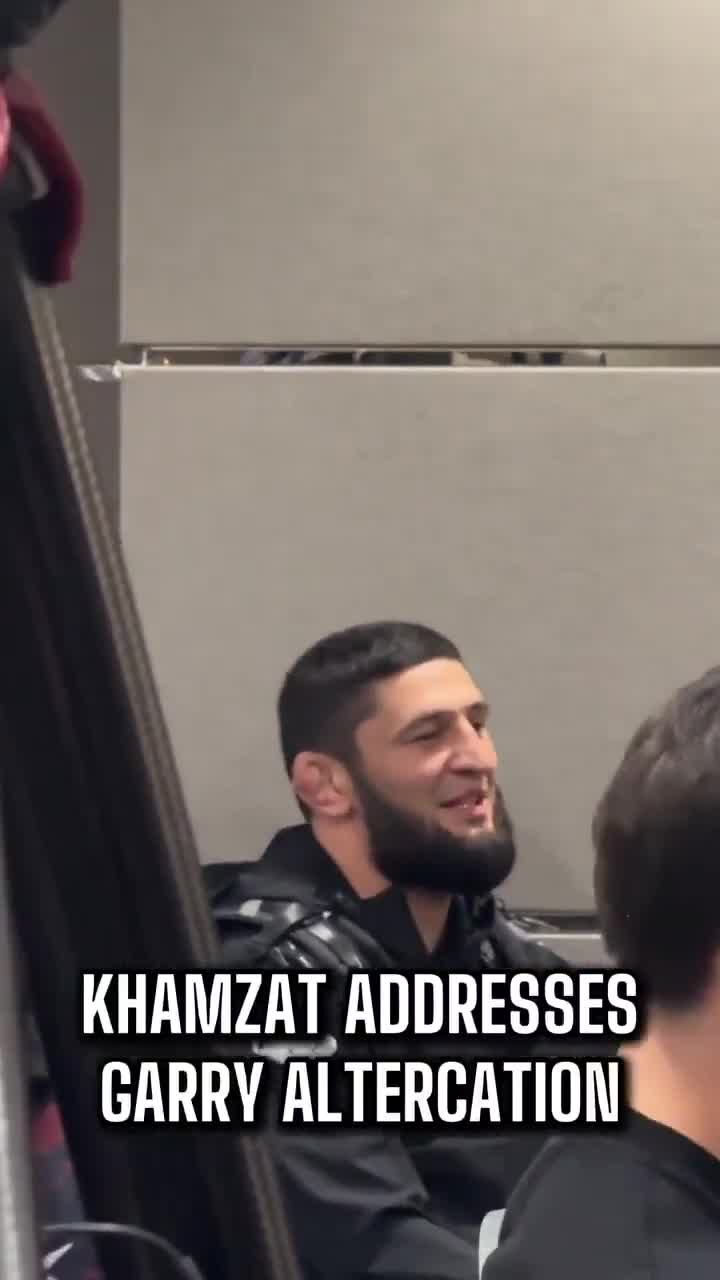 Khamzat Chimaev explains why he shoved Ian Garry backstage