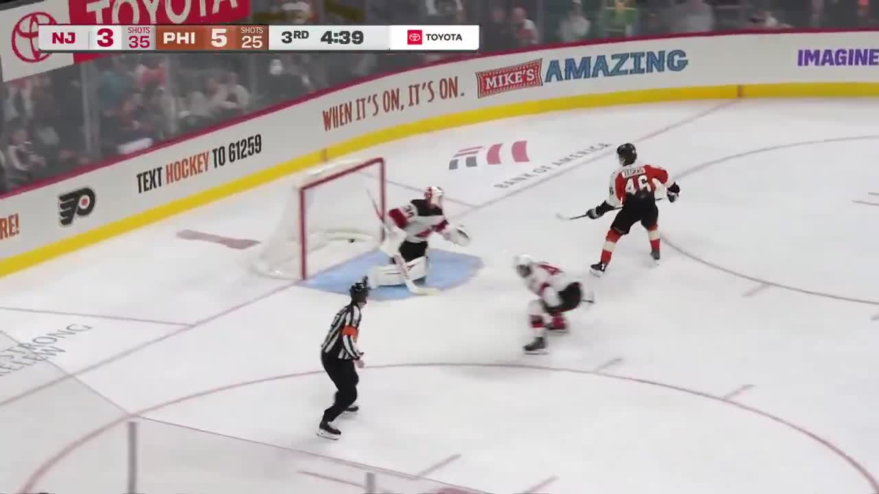 ZEGRAS WITH THE BREAKAWAY GOAL TO GET THE LEAD BACK TO 3