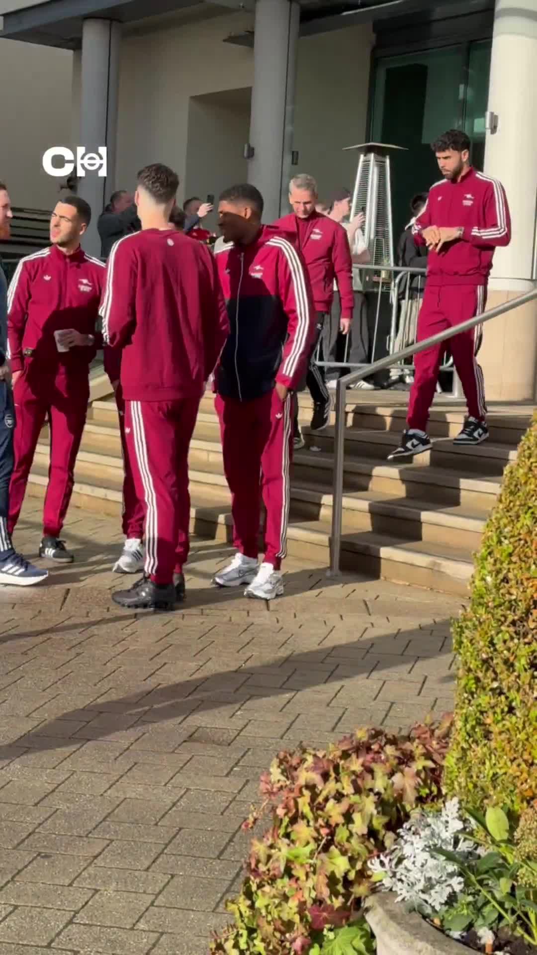 Arsenal take their pre-North London derby walk this morning.