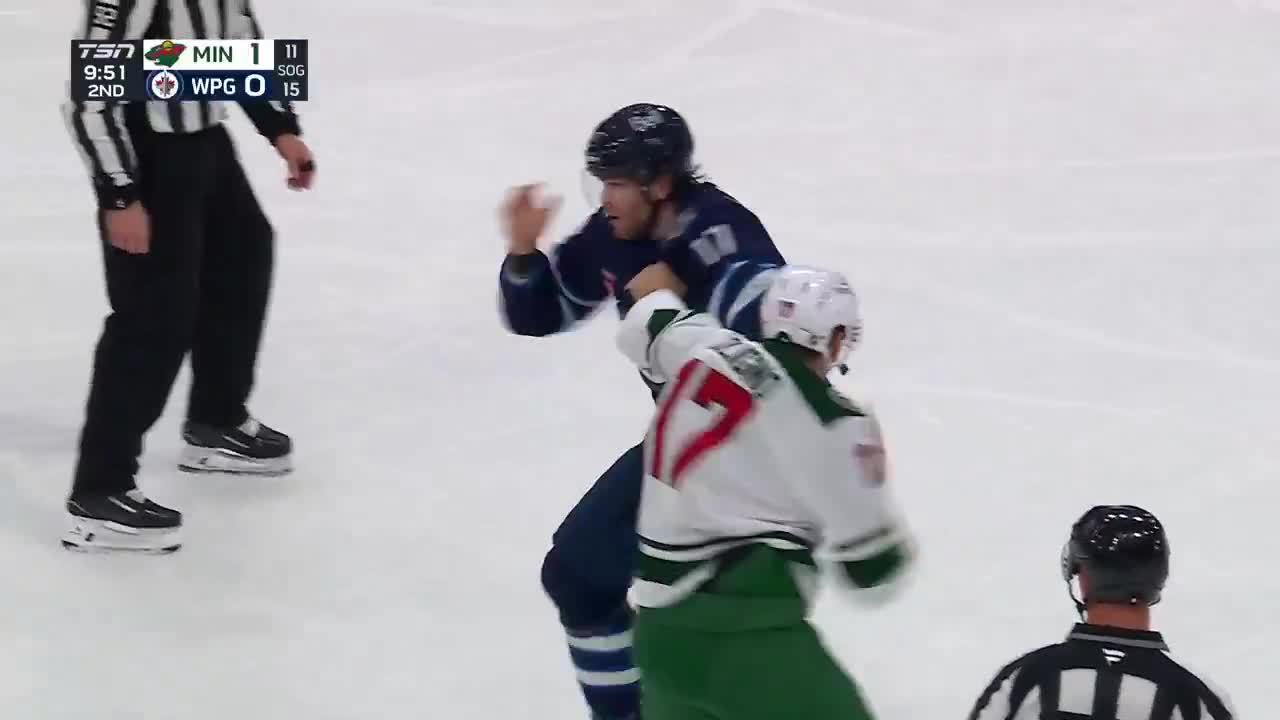 LOWRY AND FOLIGNO HAVE A GOOD SCRAP
