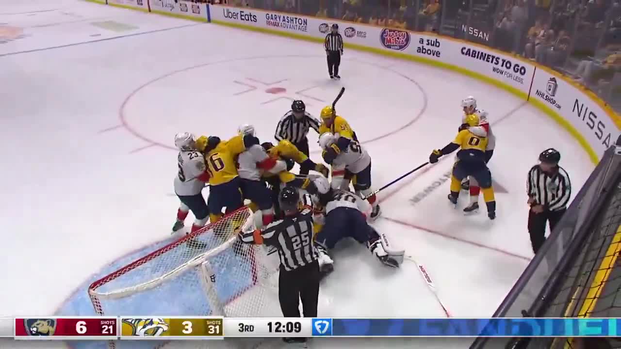 Tarasov was NOT HAVING IT so he decided to jump on the pile