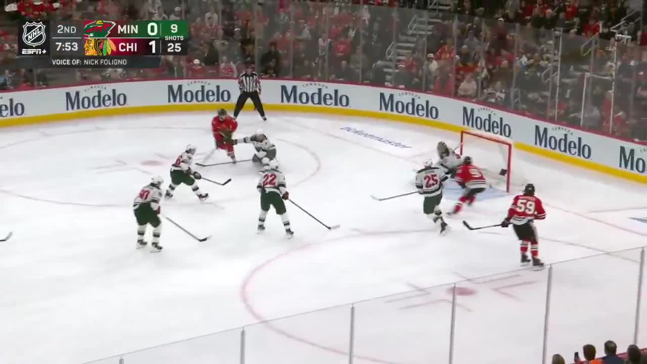 GREAT PASSING BY THE HAWKS AND BEDARD FINISHES IT