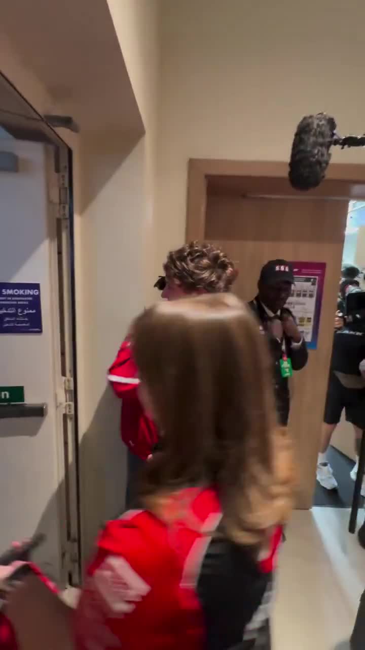 Lewis Hamilton with Kimi Antonelli before the press conference