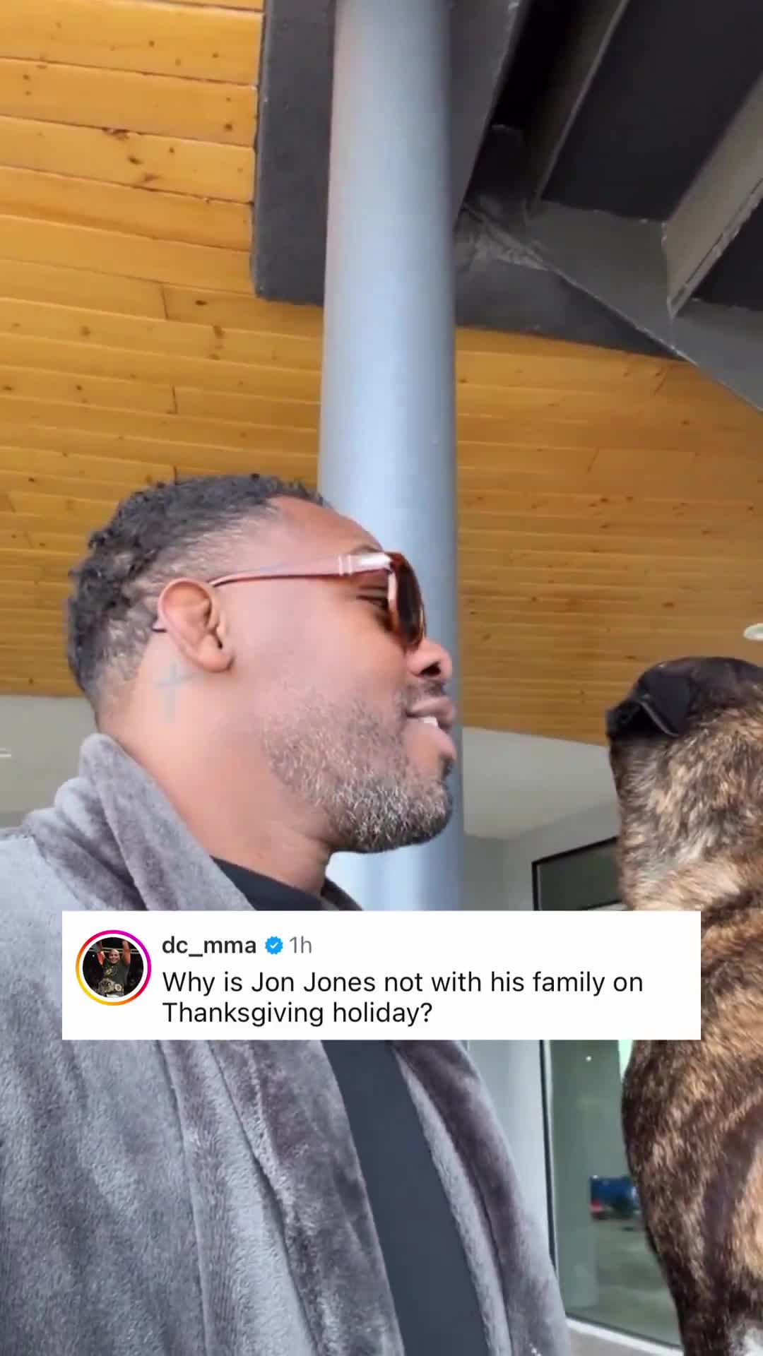 Jon Jones responds after Daniel Cormier asked why he's not with his family on Thanksgiving