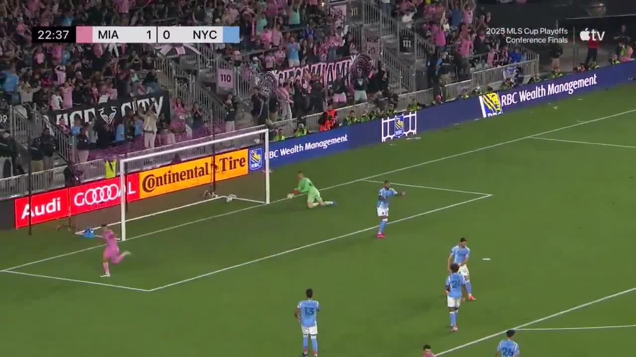 Inter Miami FC 2 - 0 New York City - Tadeo Allende 23'