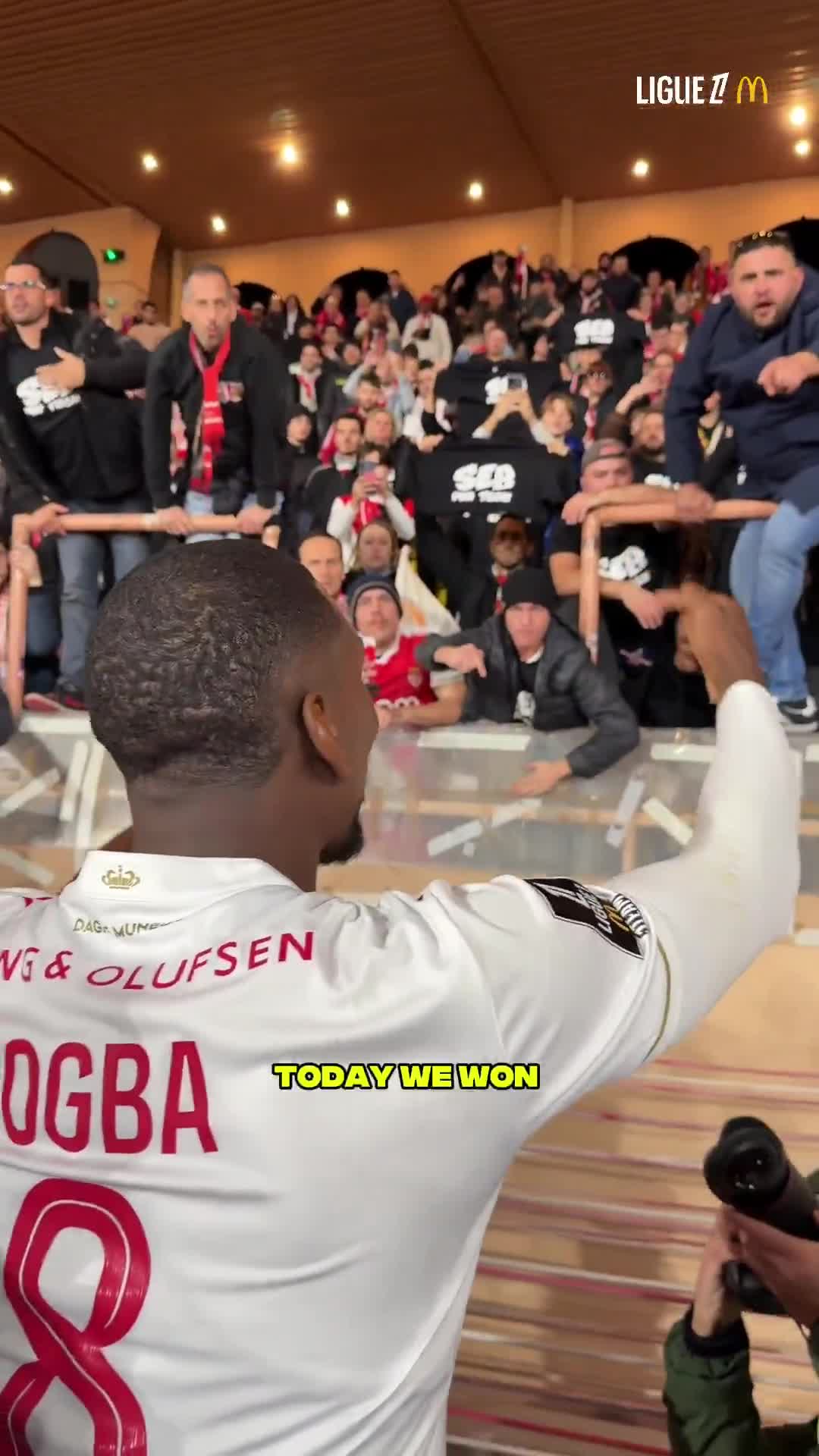 Pogba with a message to the fans after Monaco’s win over PSG