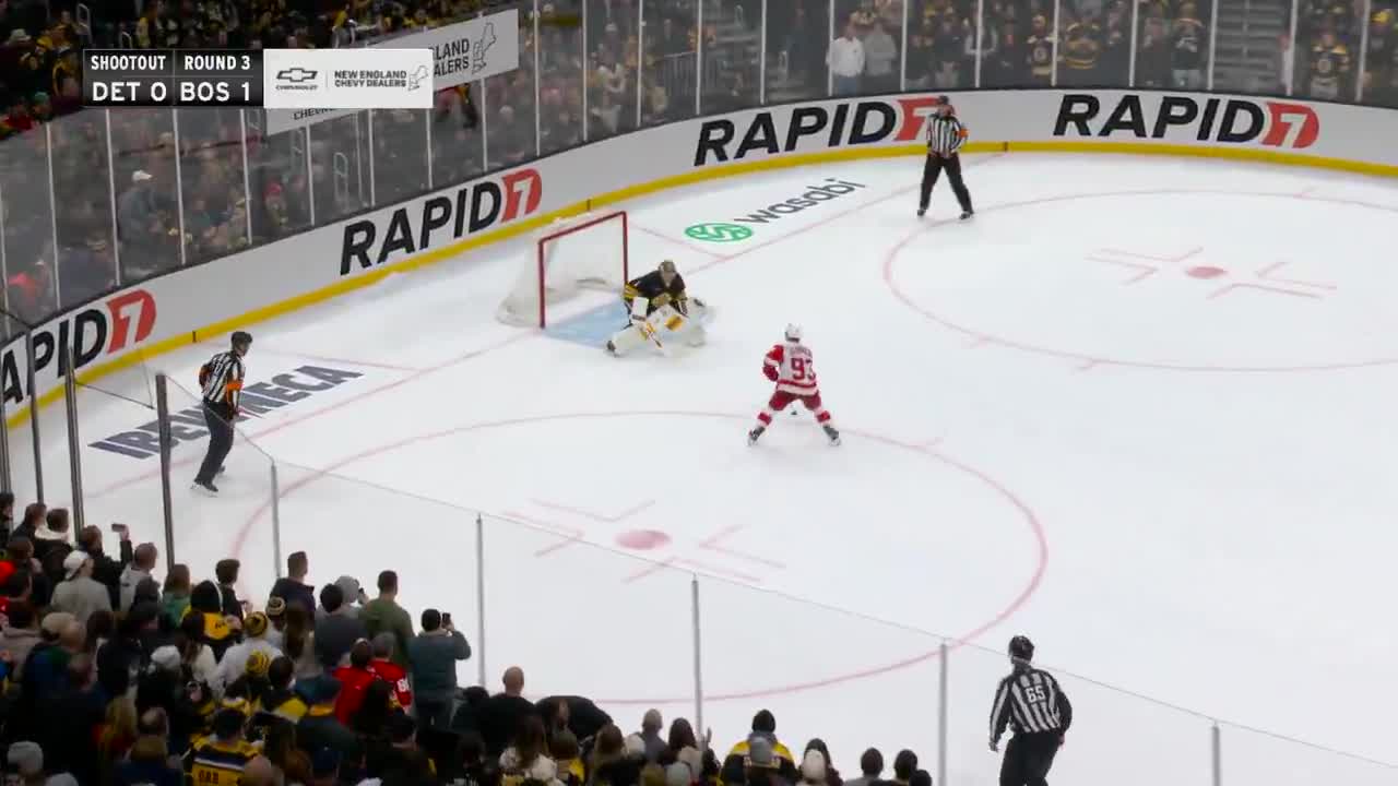 Swayman shuts the door in the shootout to secure the 2 points