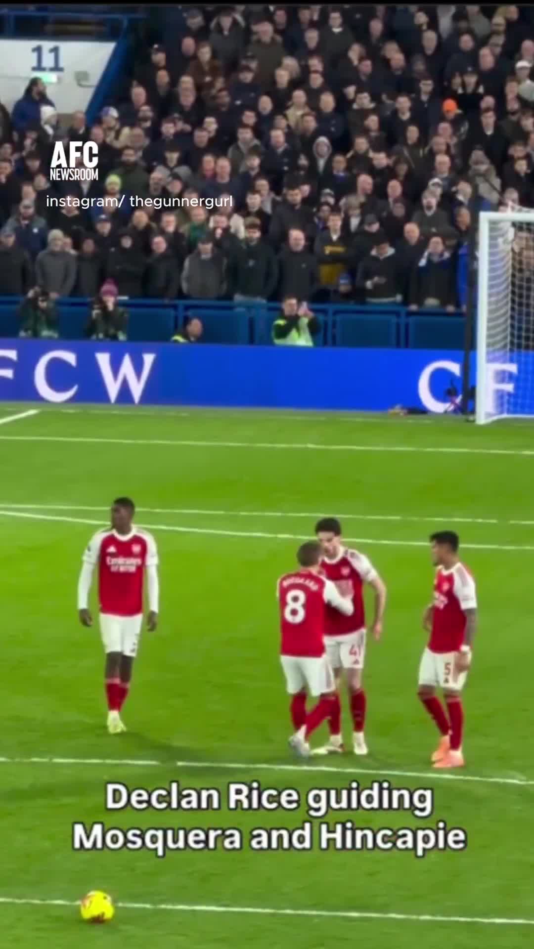 Declan Rice guiding Mosquera and Hincapié at the back, we haven't had this many captain-type characters in one team for a while.