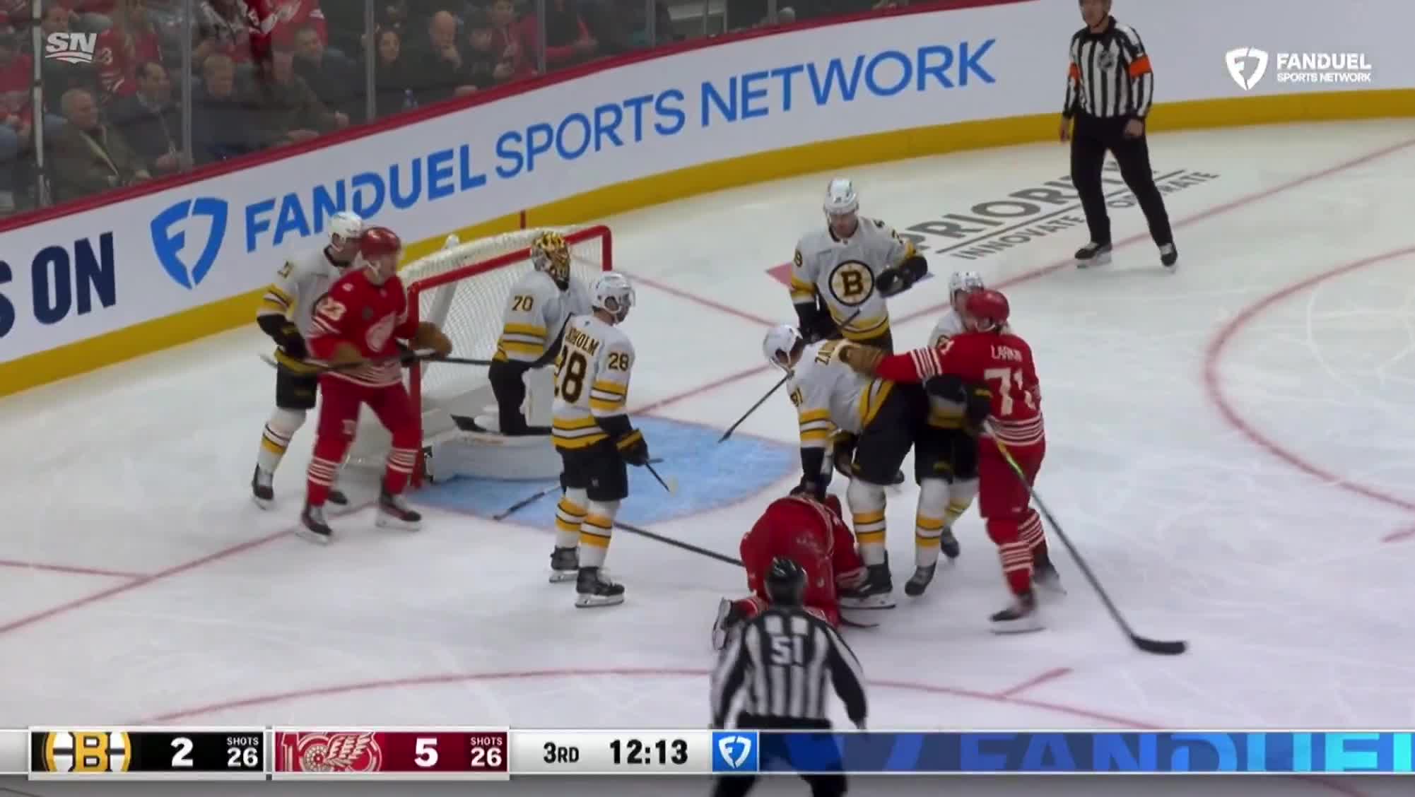 Things are getting heated again between the Wings and Bruins