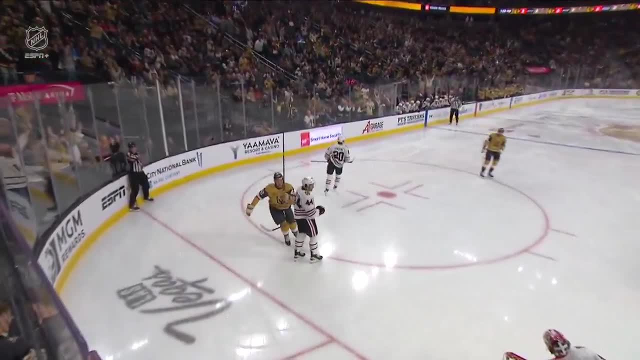 Barbashev used defenseman Wyatt Kaisers skate as a backboard for this goal