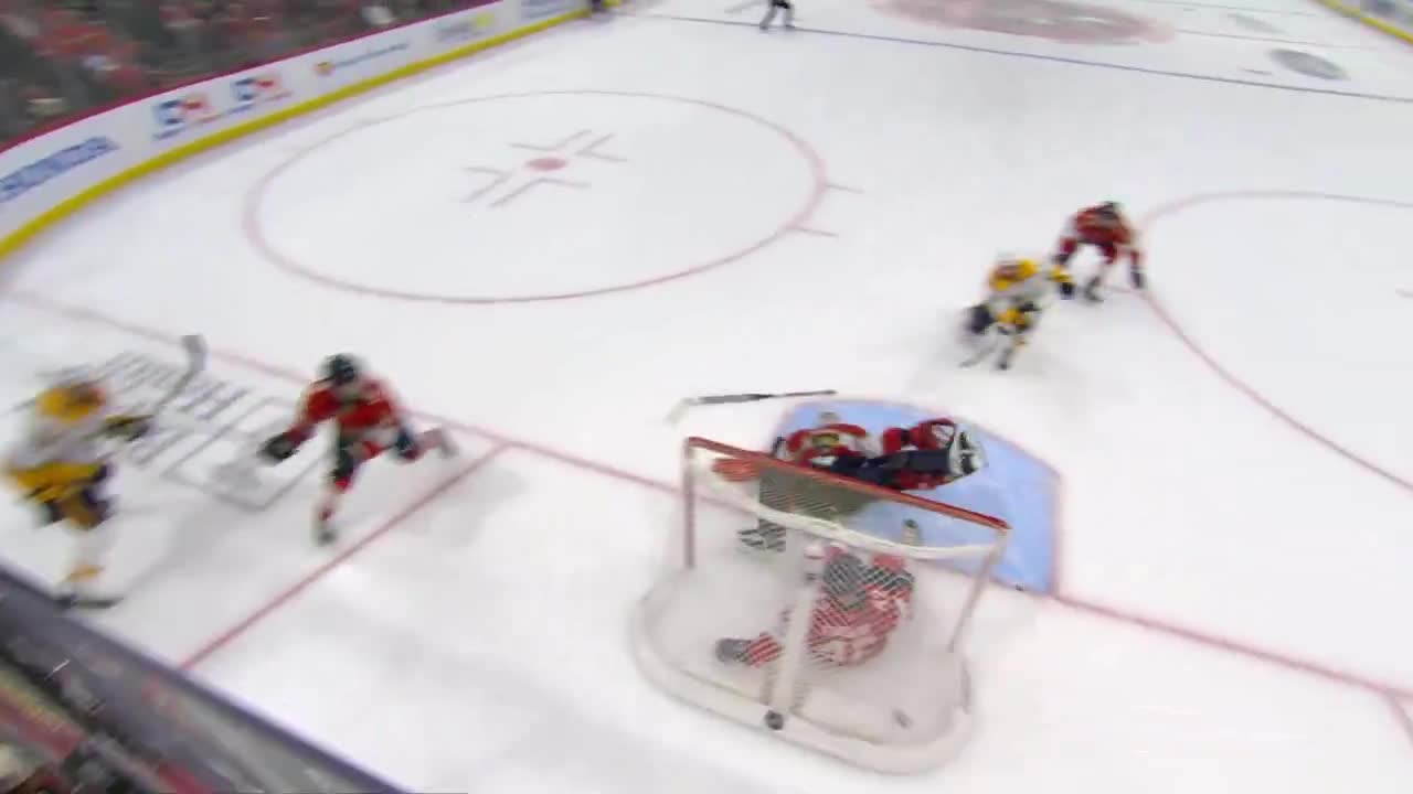 THE PREDS SCORE WITH THE NET DISLODGED IN OT, IT COUNTS