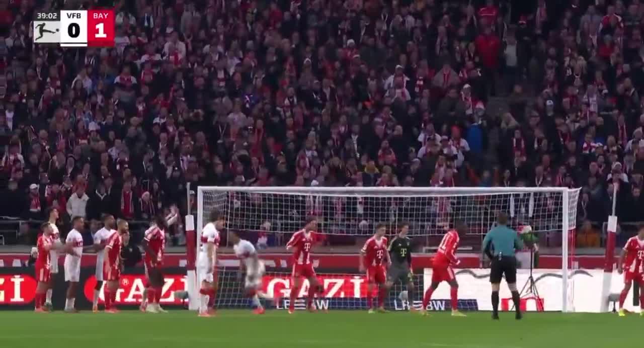 Stuttgart disallowed goal against Bayern Munich 39'