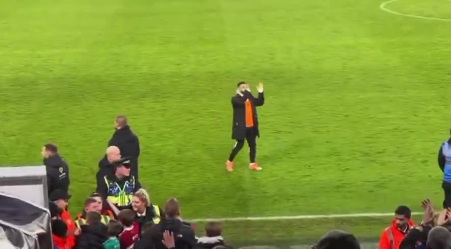 Mo Salah’s reaction after the match against Leeds