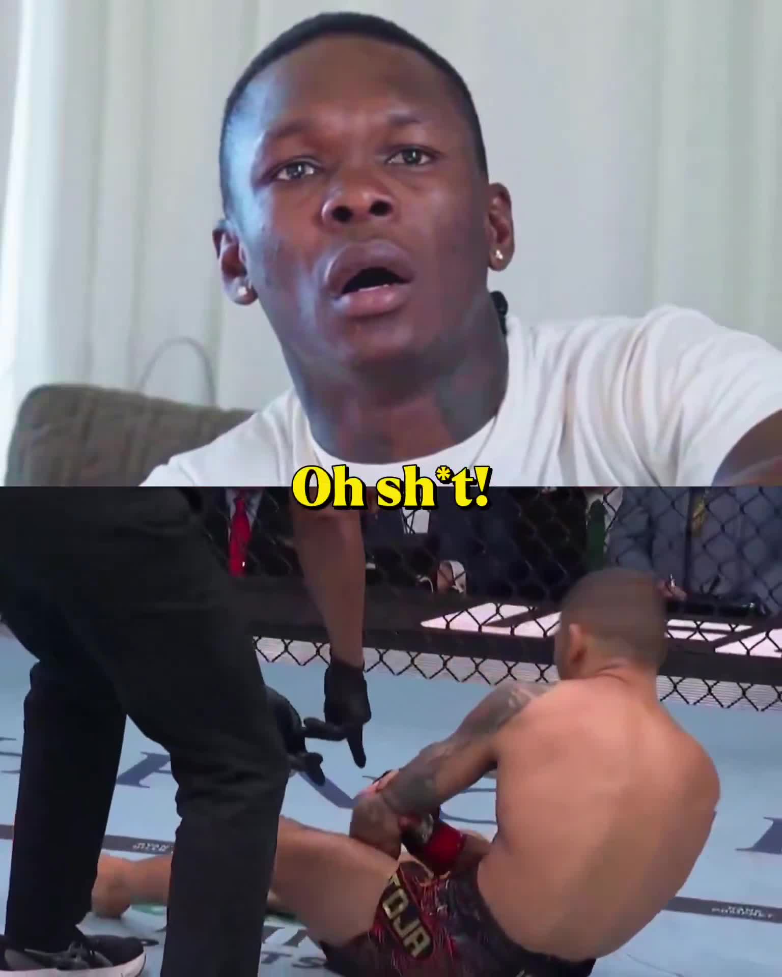 Israel Adesanya, Tom Aspinall and Sean O’Malley all had the same reaction to Alexandre Pantoja’s arm injury