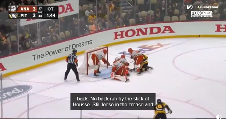 Ville Husso makes an impossible save to keep the game going in OT