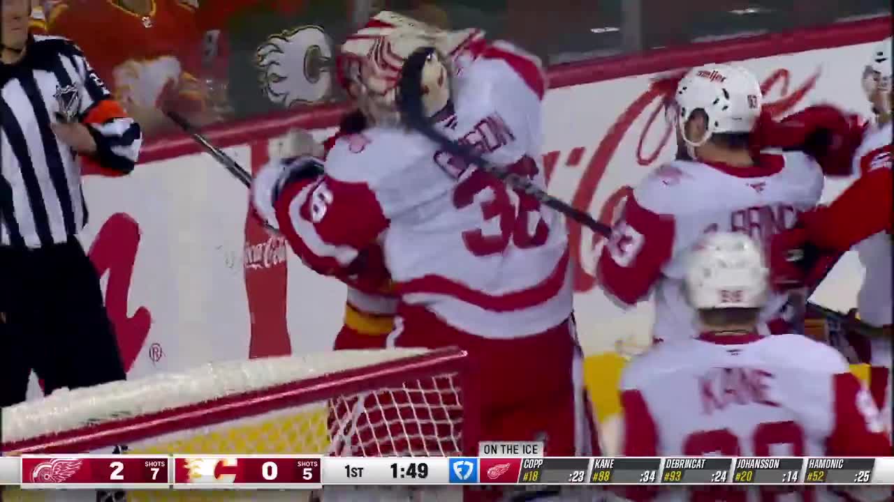The Blackhawks have their 2nd goal overturned after a challenge for a hand pass on Colton Dach