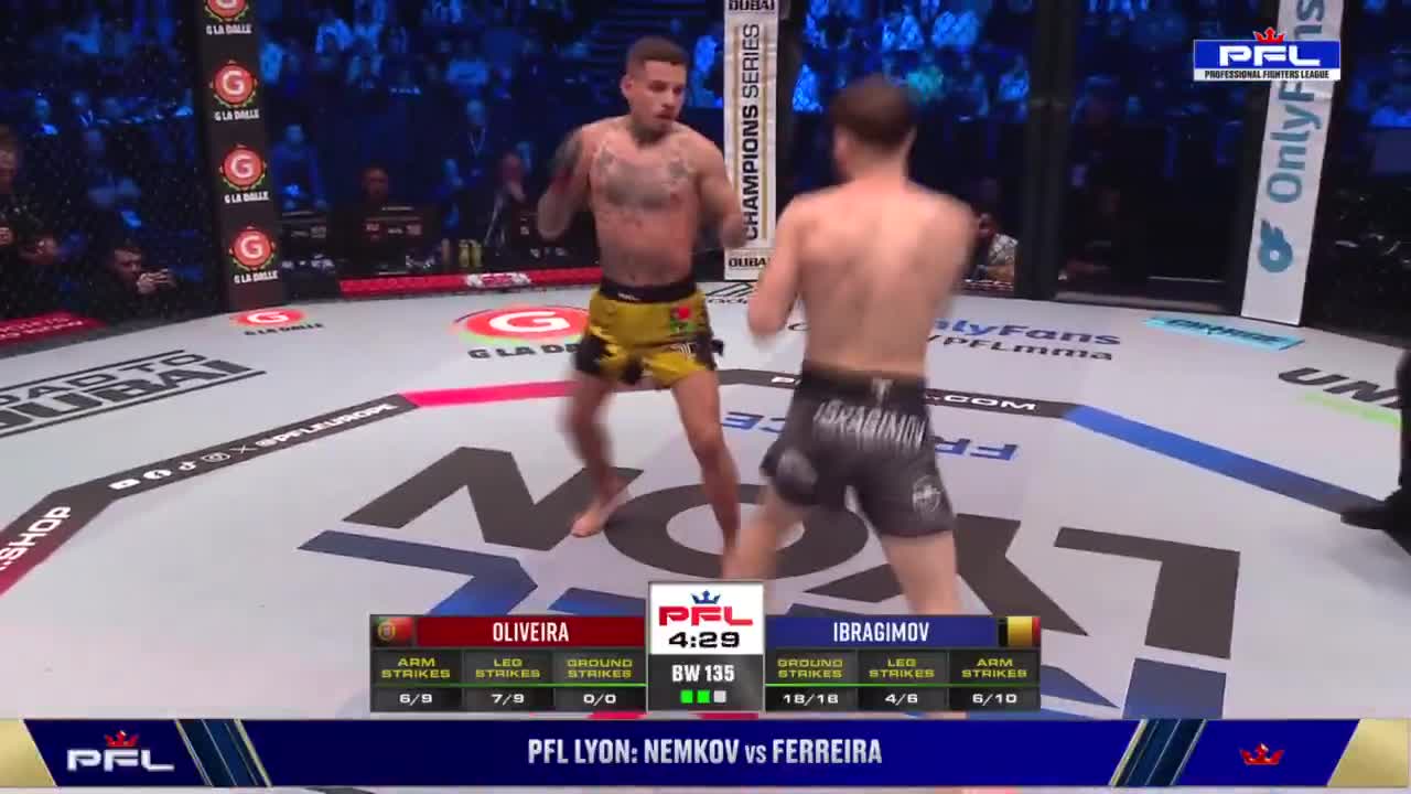 PFL on X GUSTAVO OLIVEIRA DOES IT AGAIN What a beautiful left ho