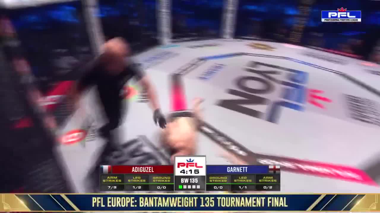 PFL on X Clock In. Clock Out ️ Baris Adiguzel did not waste anyt