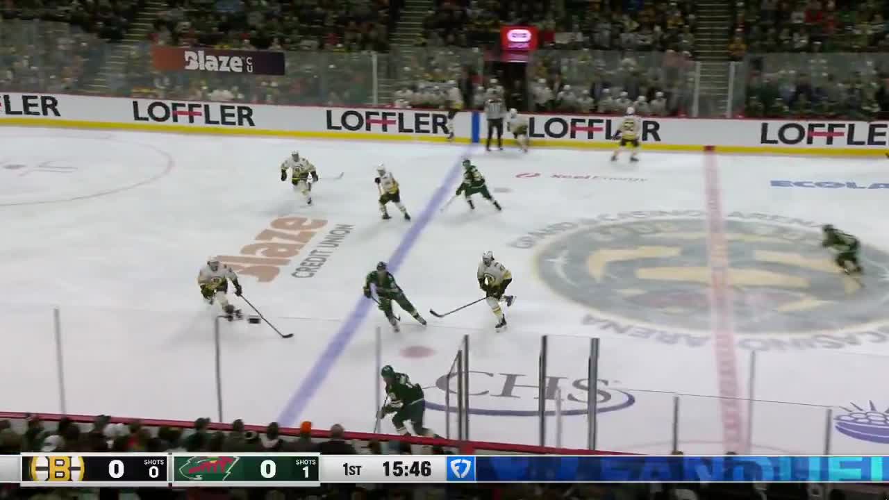 It didn’t result in a goal, but Quinn Hughes is already doing Quinn Hughes things in Minnesota leading to a great chance