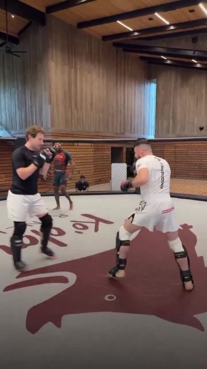 Mark Zuckerberg joins friendly sparring with Merab Dvalishvili