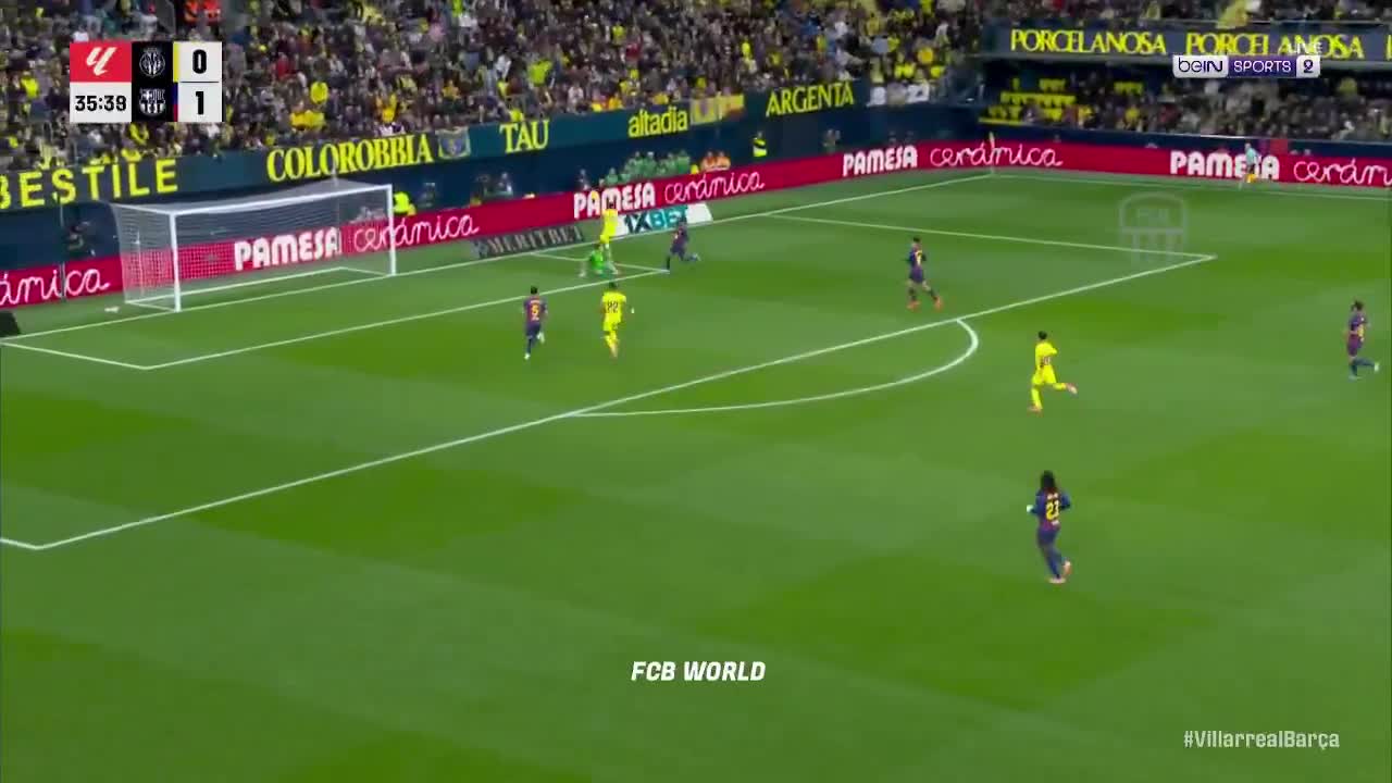 Villarreal chance against Barcelona 36