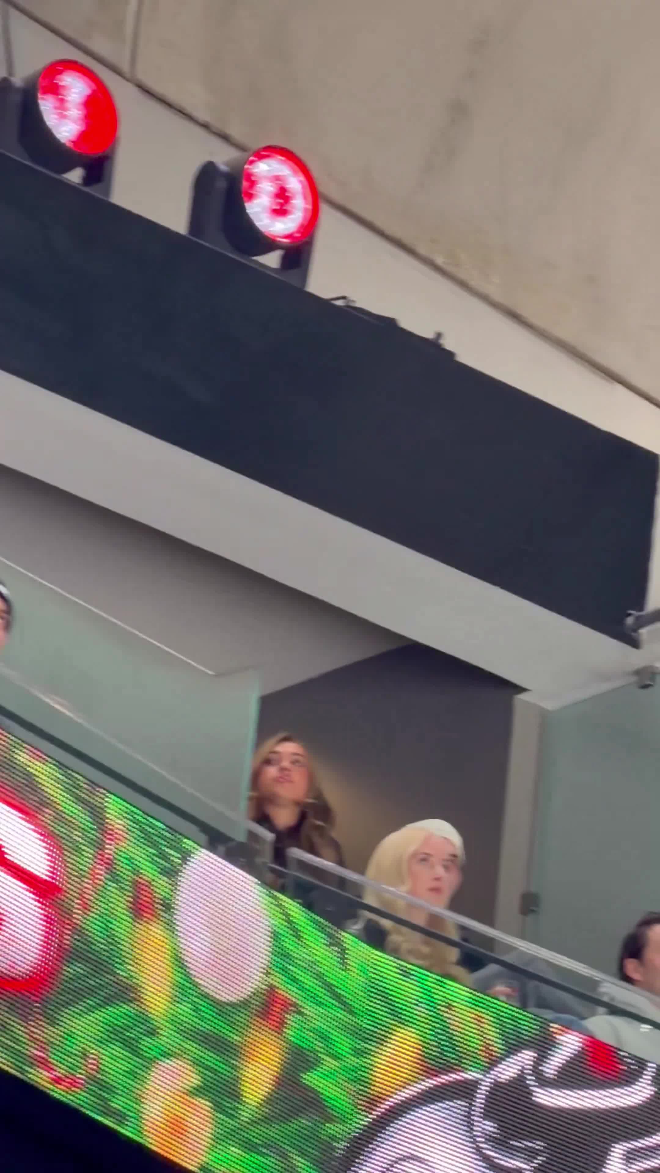 Tate McRae is in attendance for tonight’s Devils game which juuuussssttt so happens to be Jack Hughes’ return game