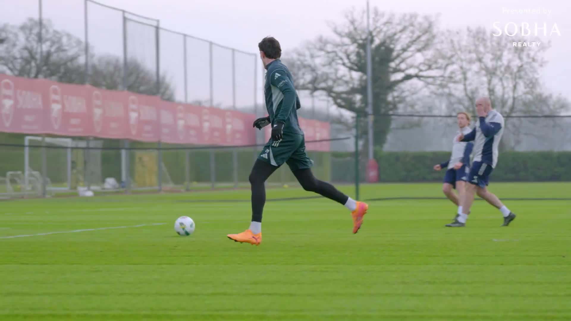 Kai Havertz shooting drills on his return to full first-team Arsenal training…