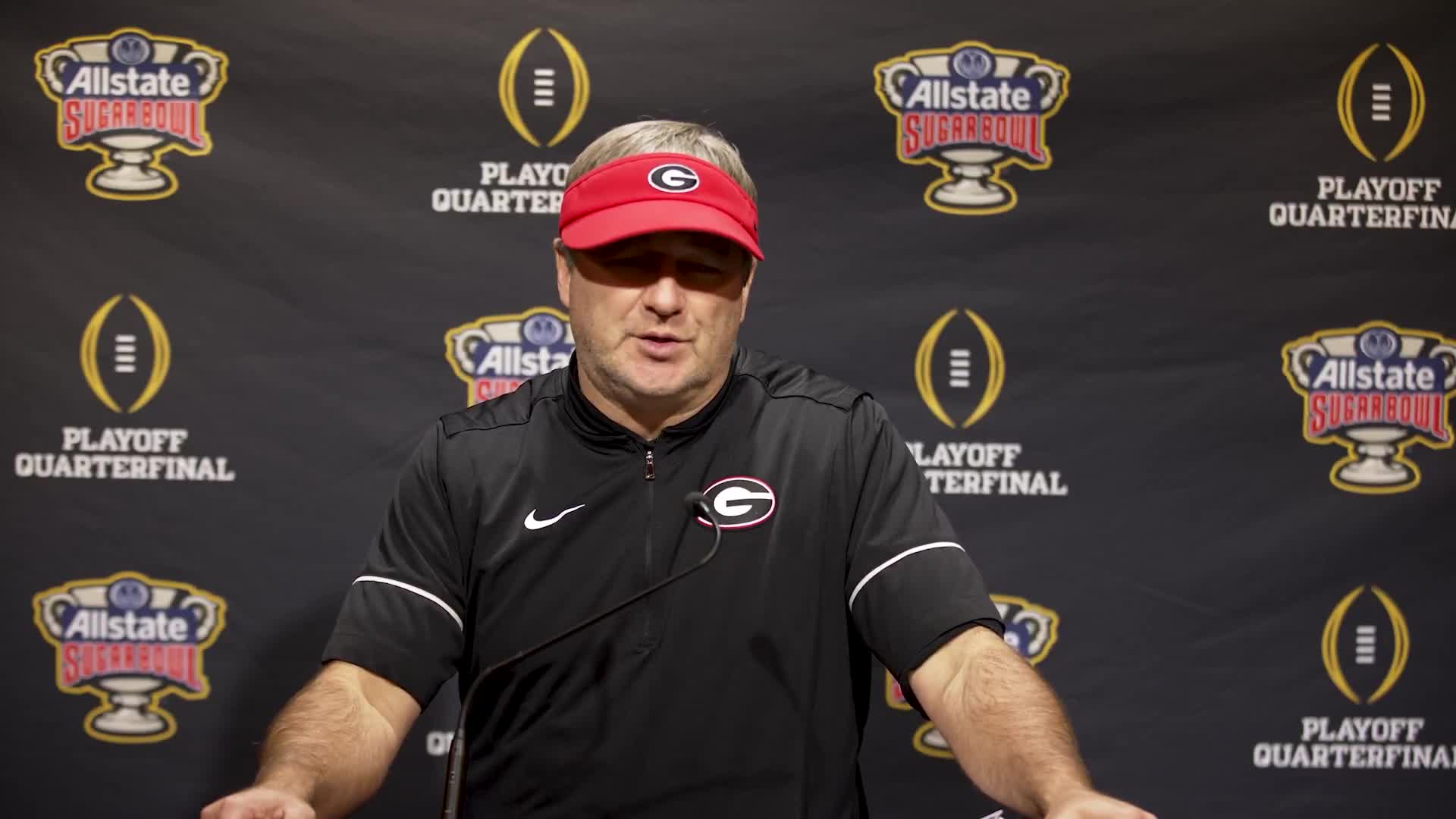 Kirby Smart on managing his roster while prepping for the playoff