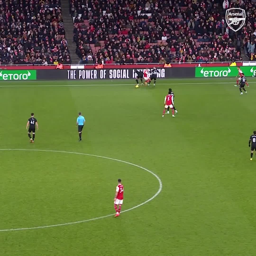 Martin Ødegaard taking liberties, 3 years ago today.