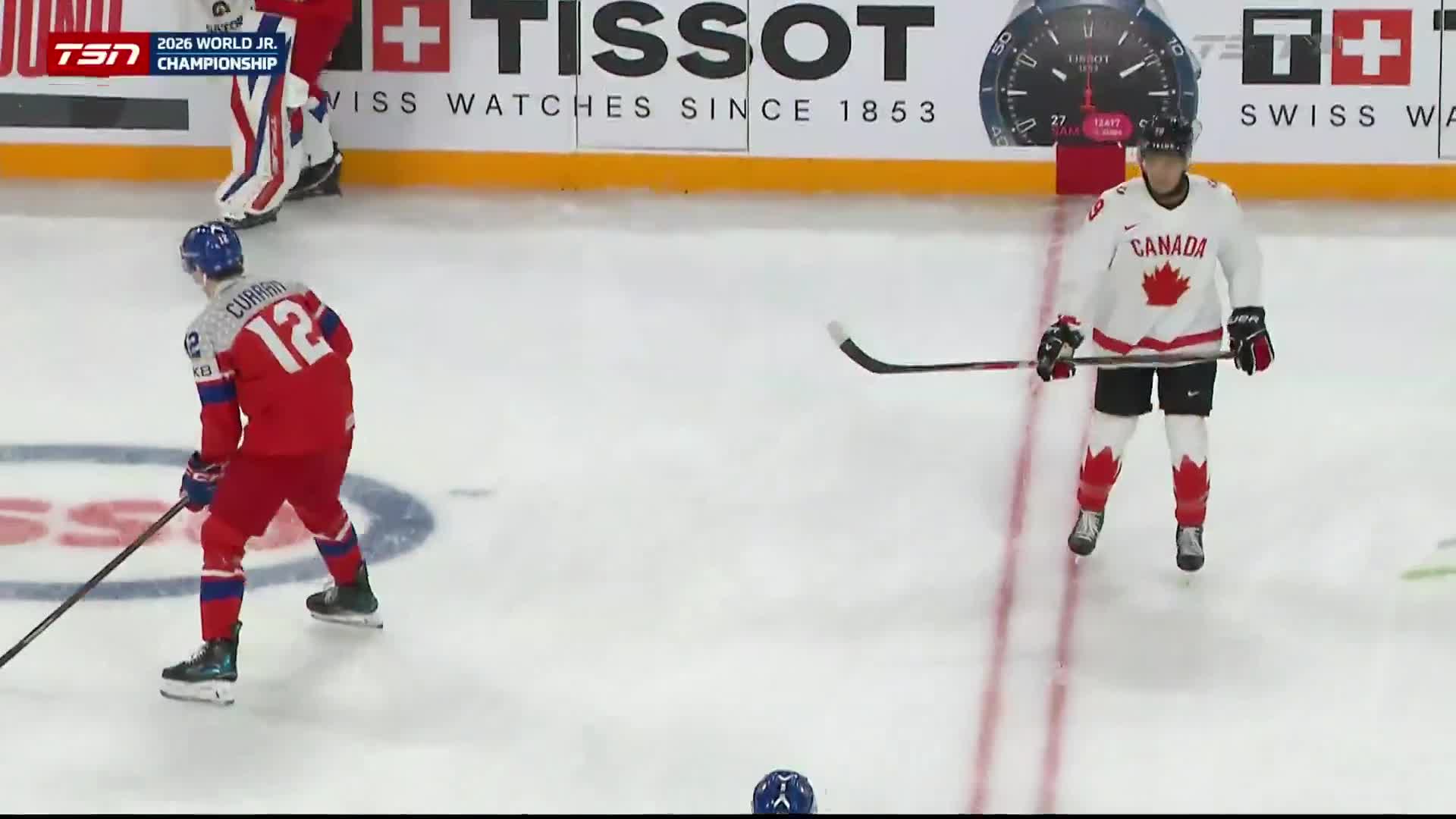 Canada was up to some pre-game shenanigans at centre ice with Czechia.