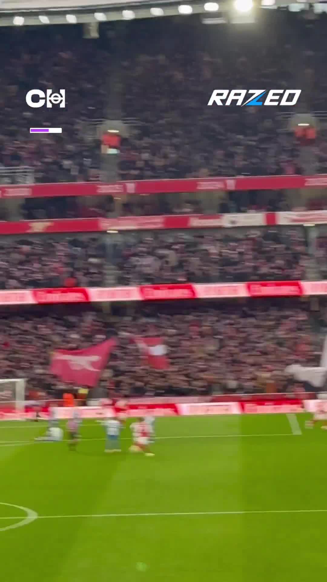 Martin Ødegaard’s goal against Brighton – fan cam