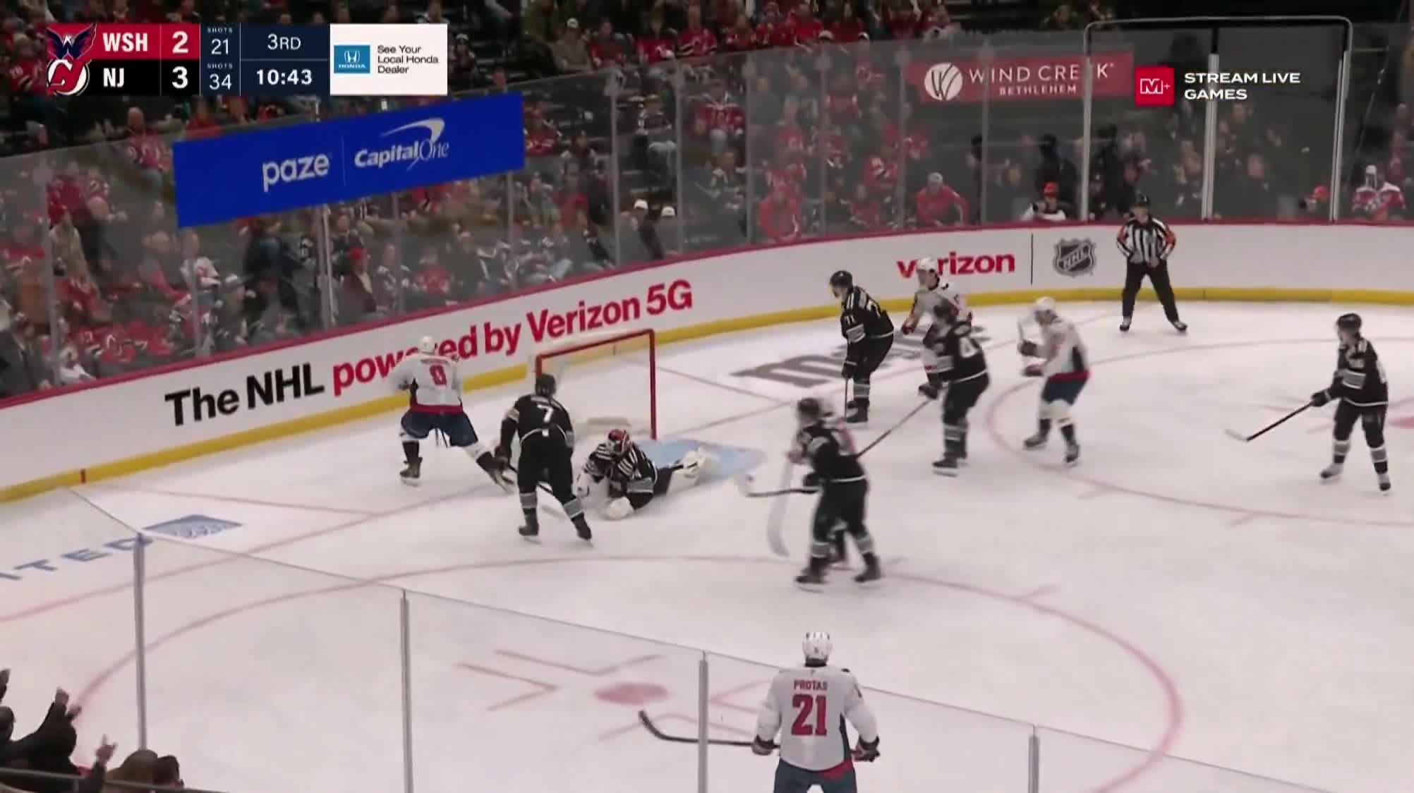 Alex Ovechkin snaps a 9-game goalless drought and he pots career tally