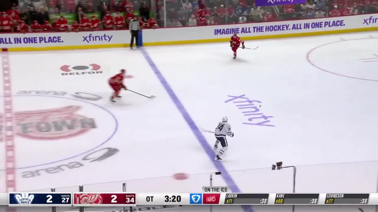 Wild ending in the Wings and Leafs with Edvinsson putting it home