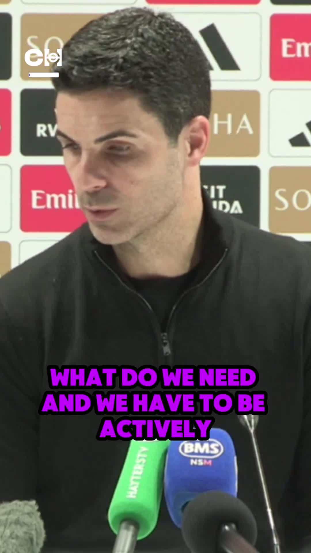 Arteta on Arsenal entering the January transfer market
