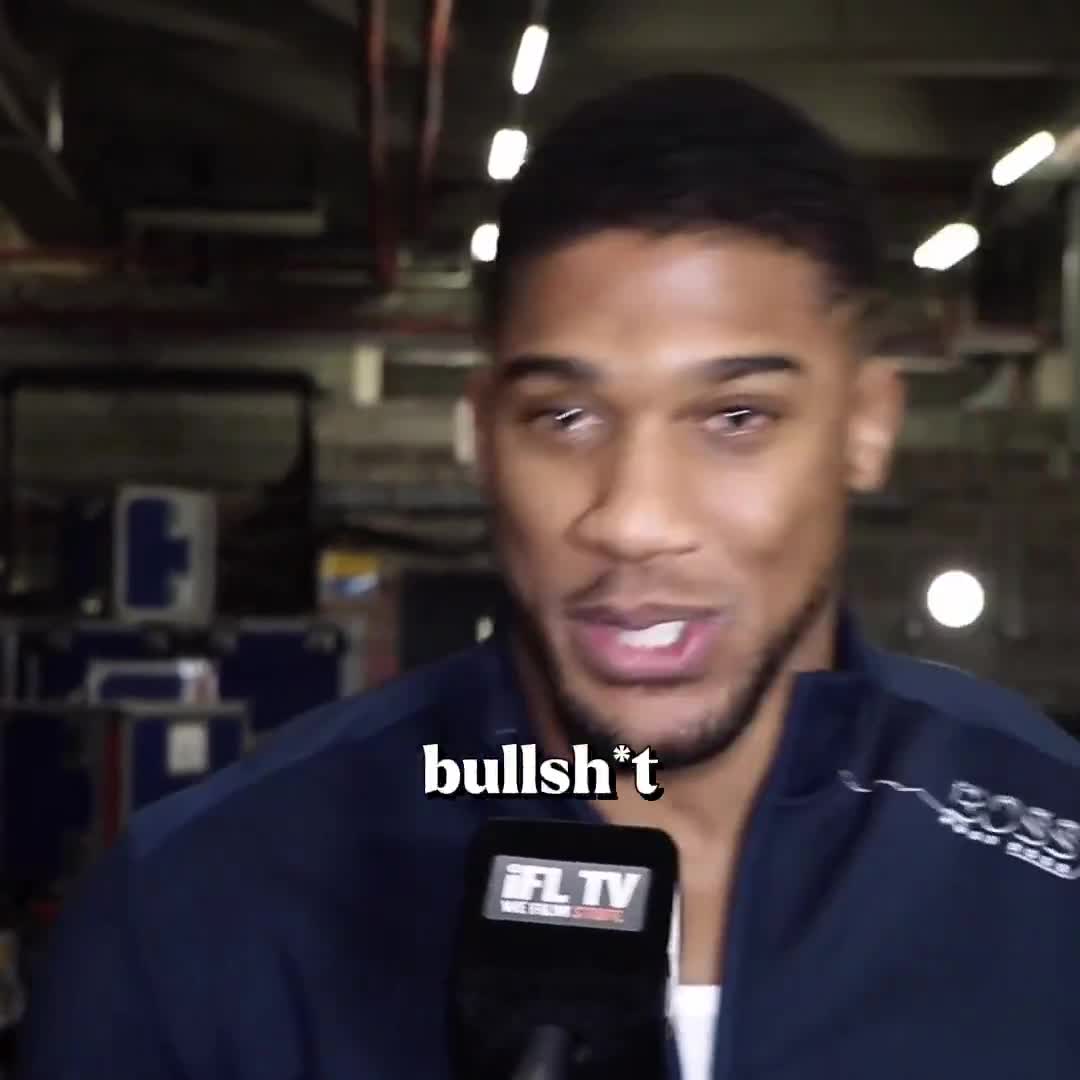 Some powerful words from Anthony Joshua in an old interview
