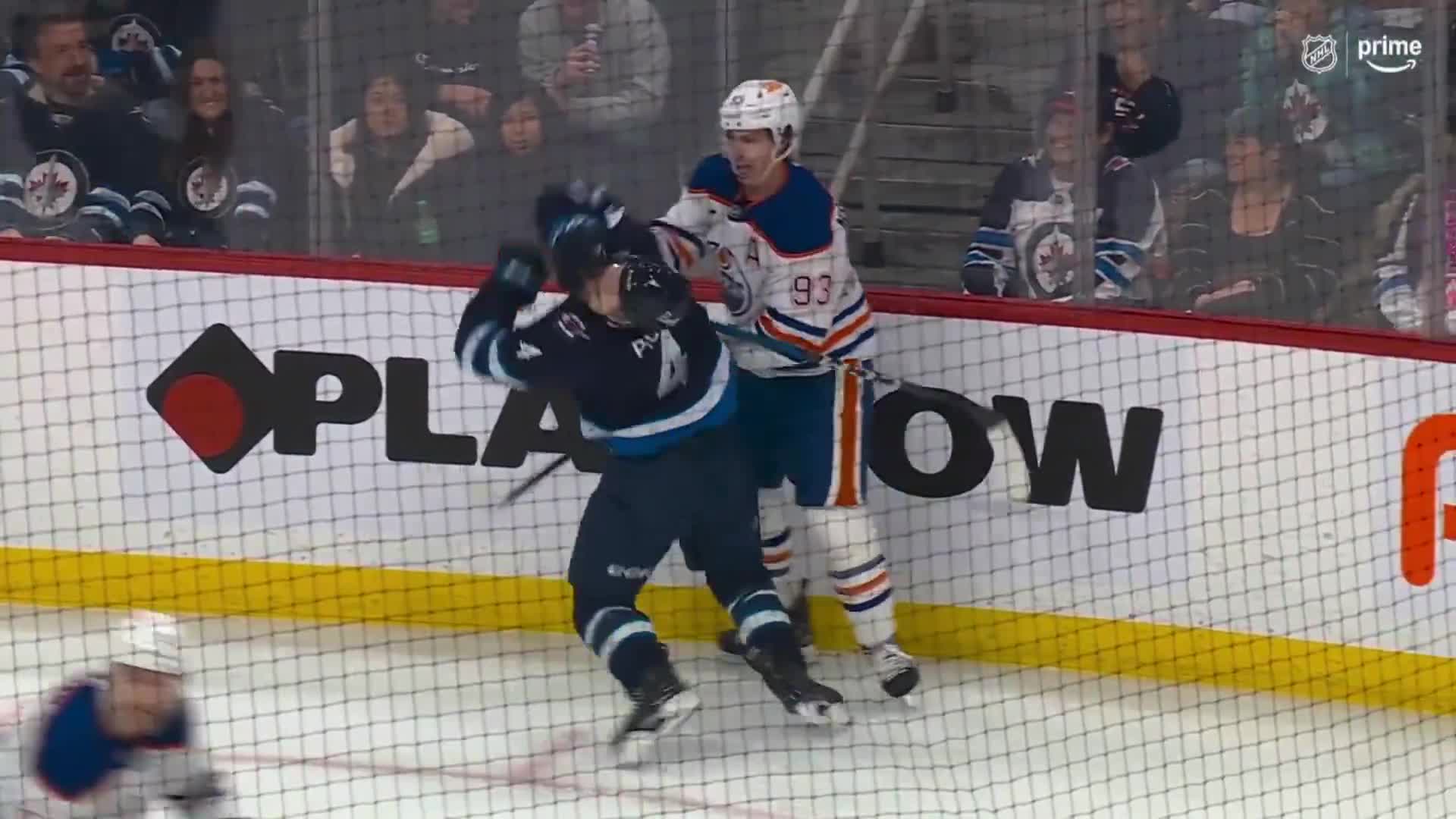 RYAN NUGENT-HOPKINS & NEAL PIONK DROP THE GLOVES