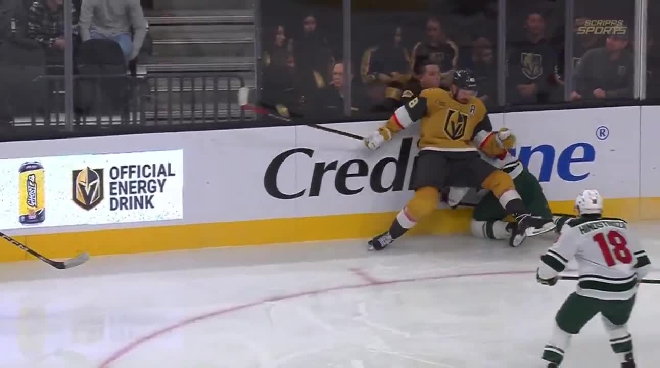 Tomas Hertl receives a 5-minute major and a game misconduct for this hit on Ryan Hartman