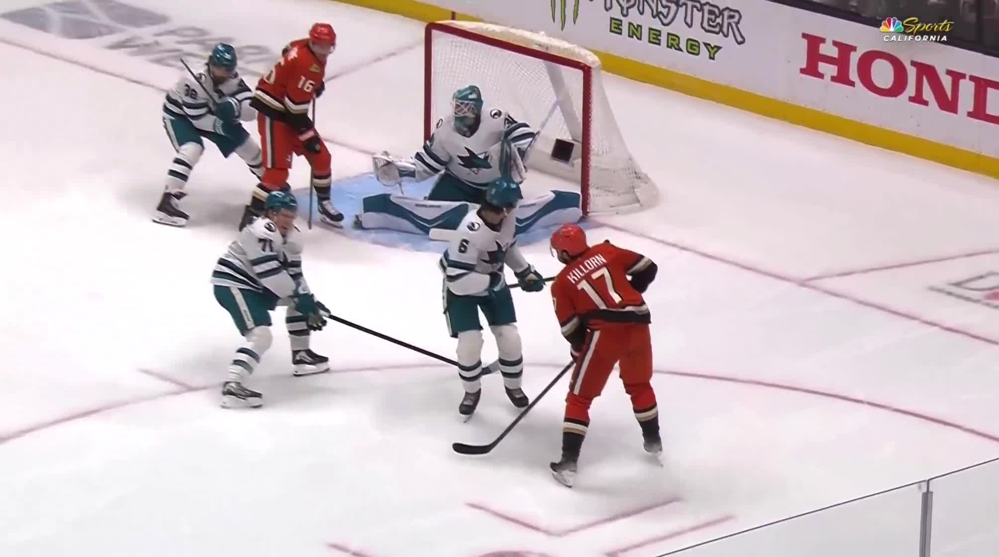 Macklin Celebrini took a deflected puck to the eye and had to get stitches on and around his eyelid but luckily is okay