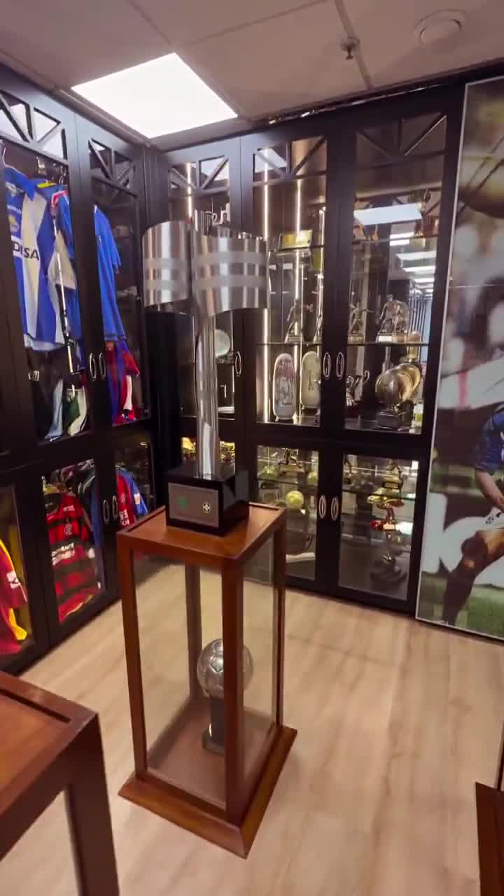 Rivaldo's collection of souvenirs from his career is INSANE.