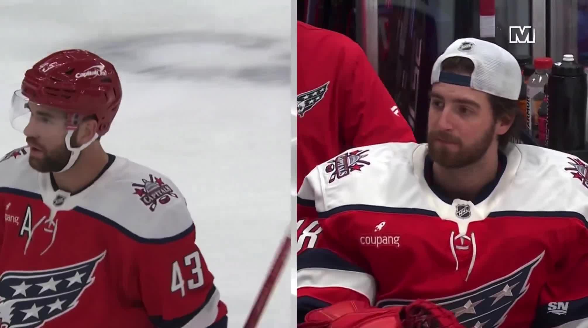 Tom Wilson and Logan Thompson