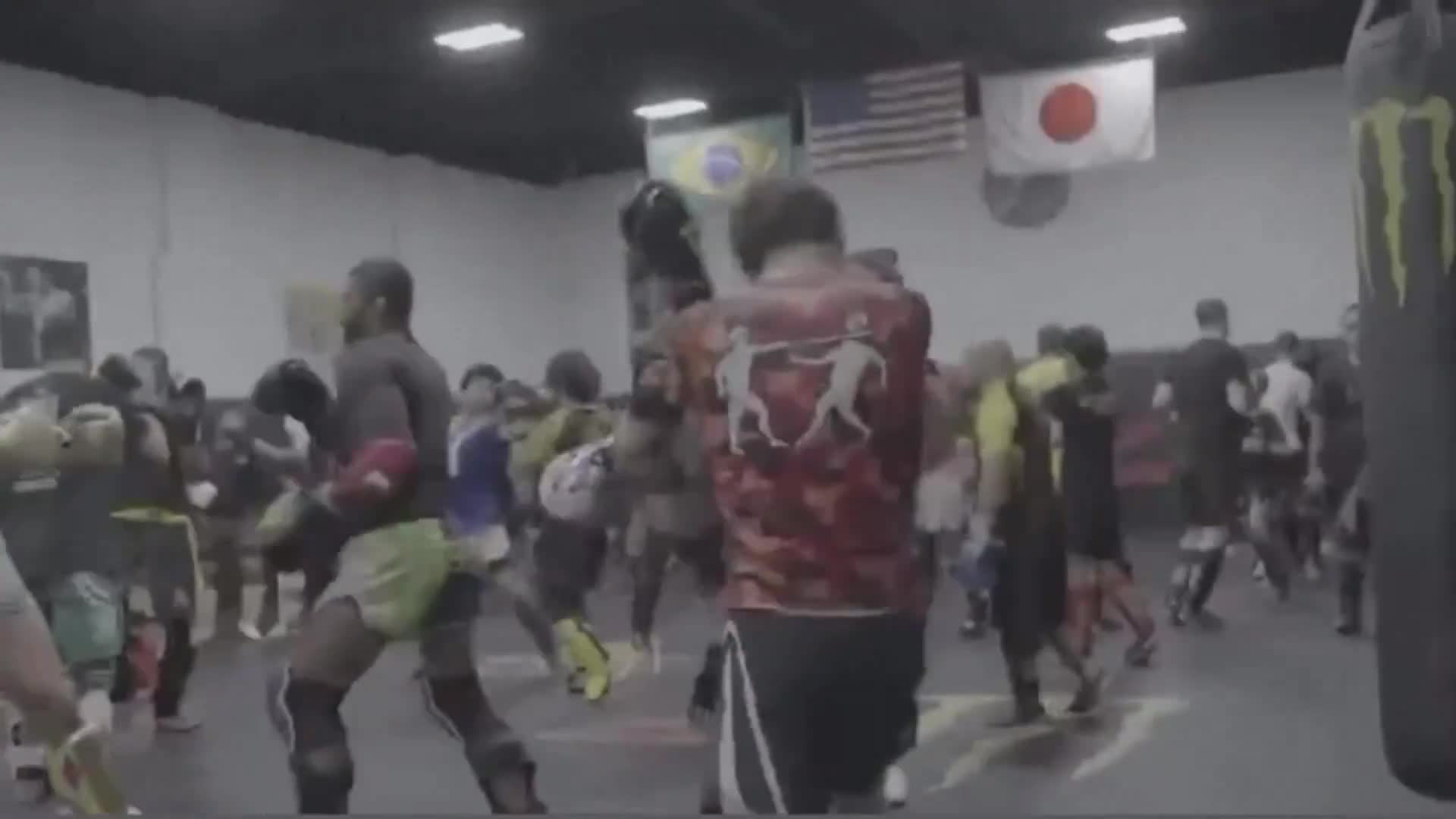 Alex Pereira and Tracy Cortez training together