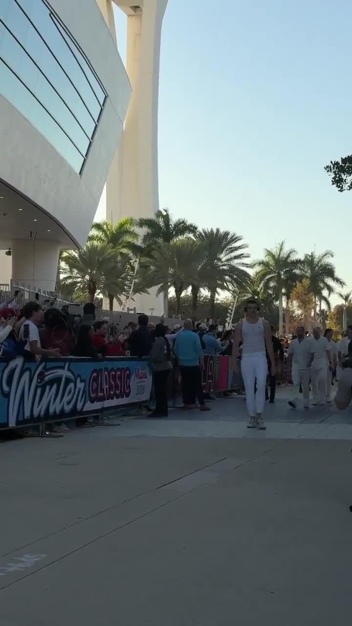 The Rangers have arrived for the Winter Classic in Miami Vice style