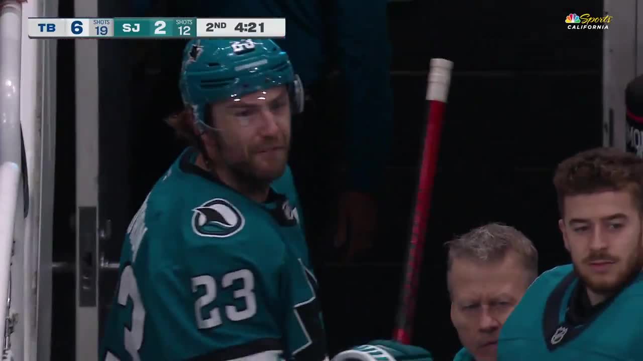 Barclay Goodrow got a 10 minute misconduct and was NOT HAPPY on his way to the dressing room